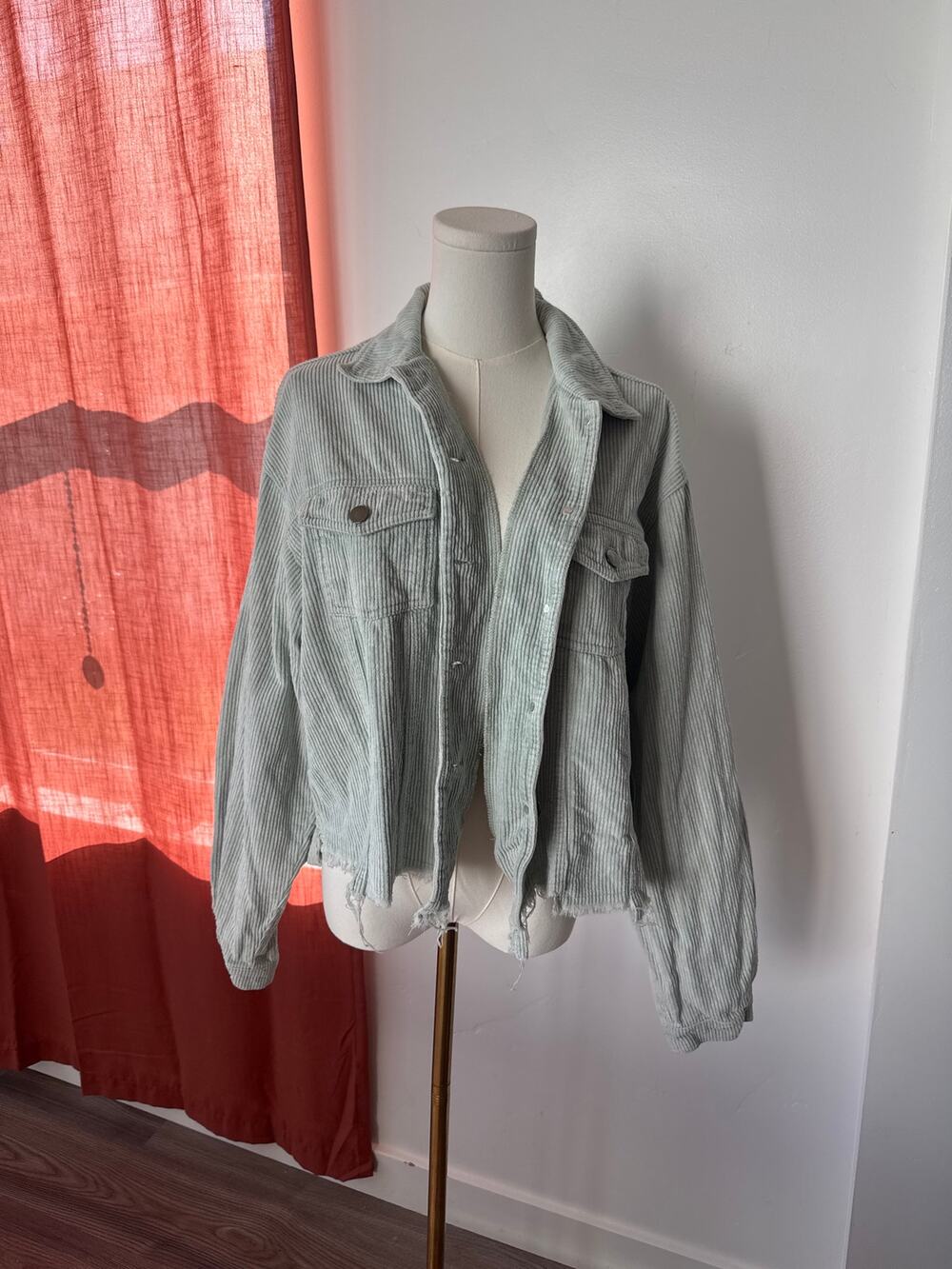 POLDistressed Jacket Boho Bohemian 100% Cotton Grunge